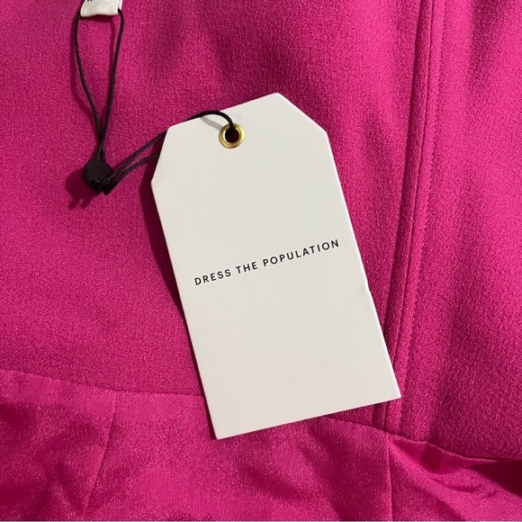 Dress The Population Nicole Sweetheart Neck Sheath Dress Fuchsia Size XXS - Picture 8 of 10